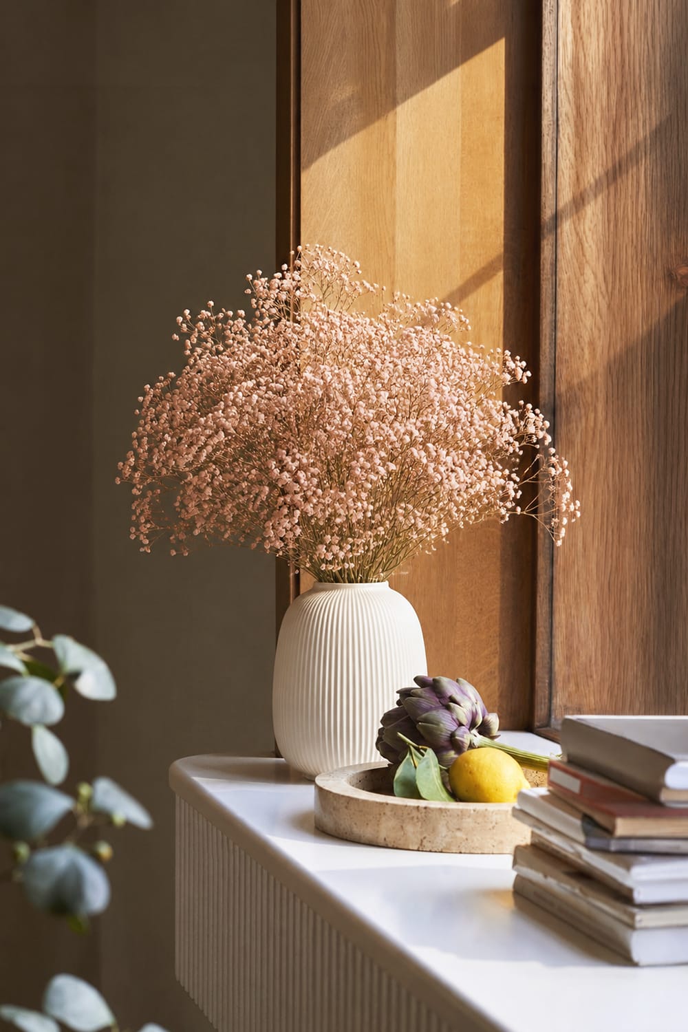 Bouquet Gypso rose clair