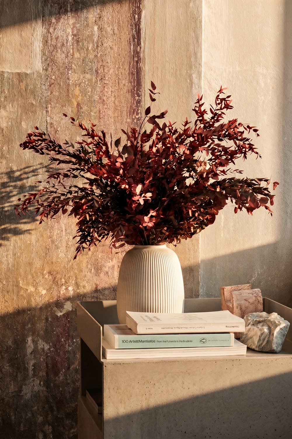 Bouquet Parvifolia grenat