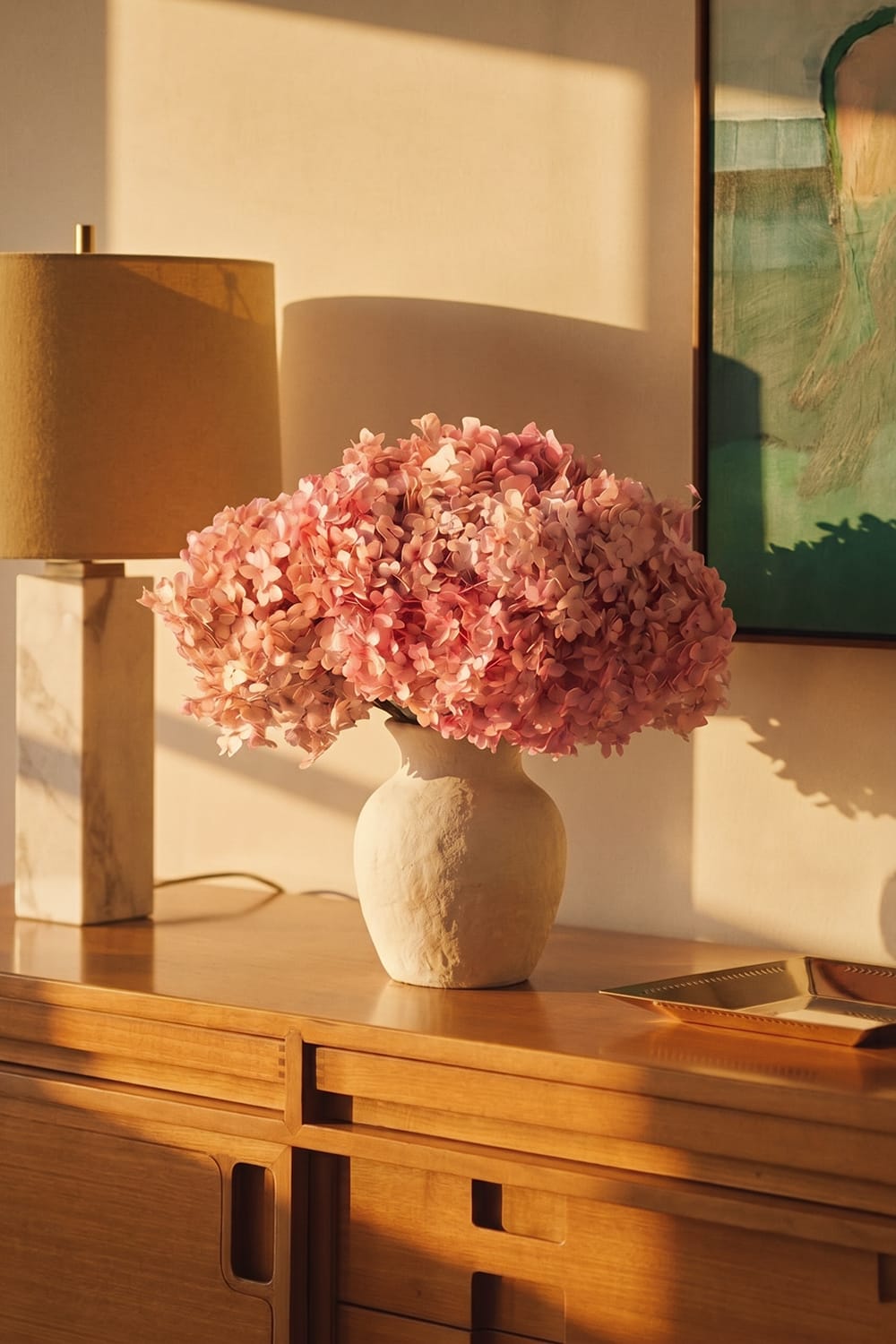 Bouquet Hortensia rose